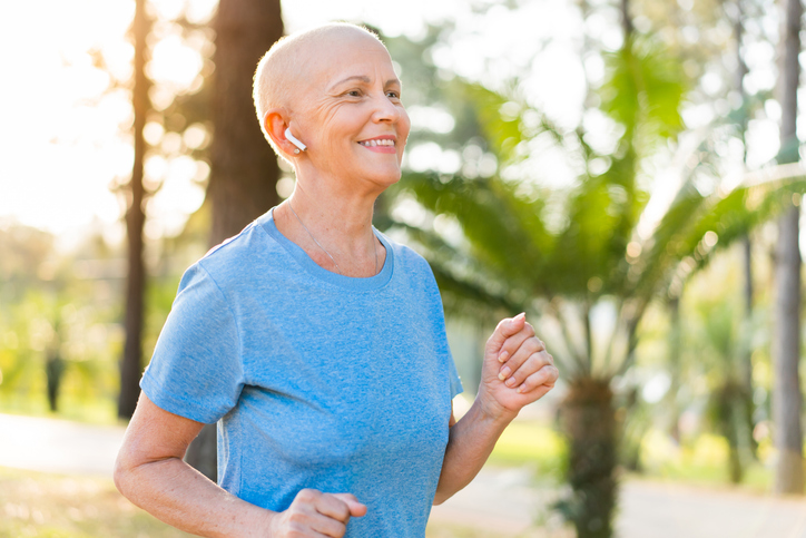 Cancer patient woman