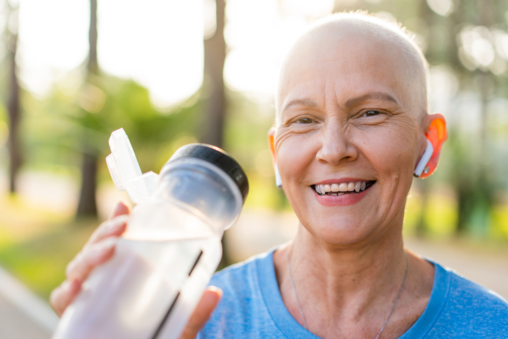 Cancer patient woman